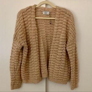 ASOS Beige Open Front Cardigan